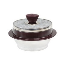 키친아트 인덕션 IH 자연석 곱돌솥, 3호(15cm), 혼합 색상