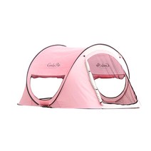 카즈미 캔디팝 피크닉 팝업텐트, 핑크, 2~3인용
