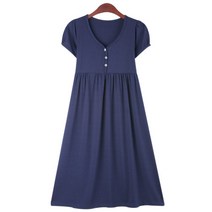 팡팡샵 임산부 T 반 유리단추 수유원피스