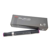 알파색채 디자인마카낱색 V127 Rose, 1색, 6개입