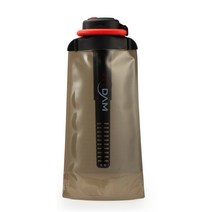 빛담 아웃도어 휴대용 미니 필터 물병, 검정, 700ml