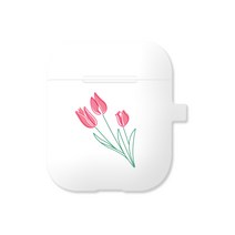 원베스트 코리아 에어팟 이어폰 케이스 시즌1, 레드튤립