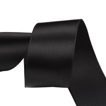 가드 공예 데코 선물포장 리본 SY10 폭 25mm, 블랙, 90m