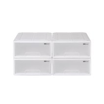 모아시스템즈 시스템 소형 서랍장, 화이트, 4개