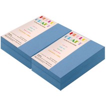 종이문화 두꺼운양면카드지 레인보우카드 No.17 딥블루, B6, 480매