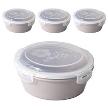 하우밍 리즈 도자기 밀폐찬통 중 페일핑크, 4개, 단품