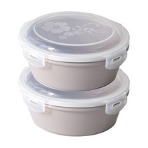 하우밍 리즈 도자기 밀폐찬통 대 페일핑크, 2개, 단품