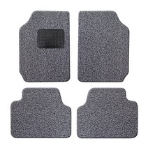 순수 DIY 자동차 코일매트 12mm 그레이블랙 4p 세트, 전차종 공용