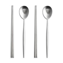인스푼 보니따 한식수저 세트, 실버, 숟가락 2개 + 젓가락 2개