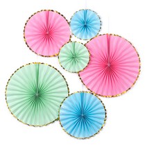 파티팡 페이퍼팬 데코 6종세트, 골드마카롱