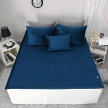 보몽드 내츄럴 극세사 누빔패드, 네이비