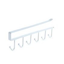 콩 걸이용 6단 후크걸이, 화이트, 1개