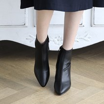 잭앤질 지퍼 미들힐 앵클 부츠 7cm JC9640