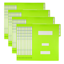 정보화일 지네발 A4, 연두색, 40개