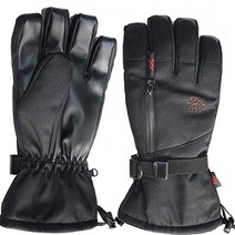 LTVT 올터치 프리미엄 스키 보드 방한장갑, 블랙
