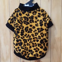 코쿼드 강아지 극세사 호피무늬 후드티셔츠, 혼합색상