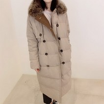 여성용 플리너퍼 롱패딩