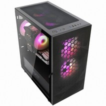 다크프래쉬 AZ PC케이스 RGB 미니타워 블랙 DLM21 MESH