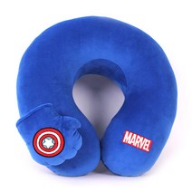 마블 입체 Fist U자 목쿠션, 캡틴아메리카