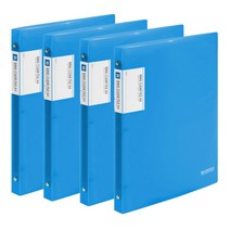 드림산업 링 클리어 화일 20매, 파랑, 4개