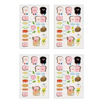 로마네 BrunchBrother 데코스티커, 스토로베리토스트, 4개