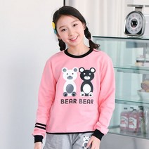 잭키드 여아용 투베어맨투맨티