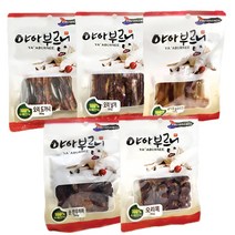 야아부르니 강아지 수제간식 A세트, 순한우허파, 돼지귀, 오리목뼈, 오리도가니, 오리날개, 1세트