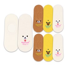 헤이내꼬 여성용 리락쿠마 컬러 덧신 6켤레 + 2켤레 랜덤발송