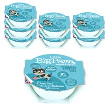 리틀빅파우 고양이 무스 주식 캔 8p, 대서양 연어, 85g, 8개