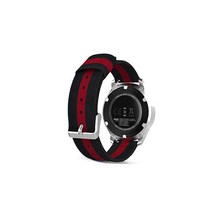 아이엠판다 갤럭시 프론티어/기어S3/워치3 22mm 나토밴드 스트랩 (45/46mm 호환 가능), 블랙 + 레드, 1개