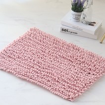 하늬통상 빅사이즈 버블극세사 발매트 주방매트, 핑크