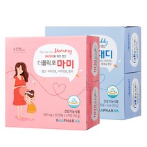 지엠팜 더폴릭포 마미 + 대디 엽산 영양제 세트, 1세트