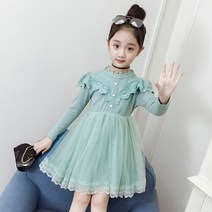 앤젤아이 여아용 봄봄 레이스 원피스
