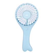 윅스 USB 휴대 겸용 데스크 충전식 선풍기, HF-1800, 블루