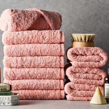 소프트터치 오리지널 코마사 호텔수건 200g, 로즈핑크, 10개