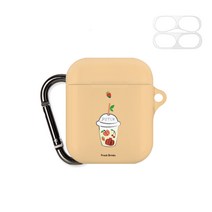 구스페리 드링크 키링 디자인 에어팟 케이스 + 철가루 방지 스티커, 드링크2