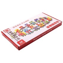 숫자 원목 자석 기차놀이 세트 27p, 혼합색상
