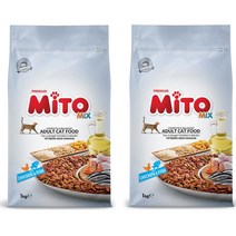 미토 성묘용 프리미엄 건식사료, 닭, 1kg, 2개