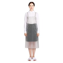 웰프런 반투명 우레탄 유니도트 방수 앞치마 중, 화이트, 1개