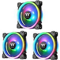 써멀테이크 Riing Trio 12 RGB 라디에이터 팬 TT 프리미엄 에디션 쿨러 3p 세트 CL-F072-PL12SW-A