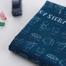 코튼빌 디즈니 토이스토리 20수 면원단 2p, 라인