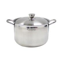 키친아트 퀸즈 통3중 스텐레스 곰솥 냄비 인덕션 IH, 28cm, 혼합색상