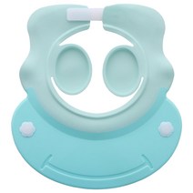 하늬통상 사이즈 조절 스마일 아기 샴푸캡, 민트