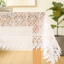 마켓피오 유럽 레이스 레트로 식탁보, 타입1, 85 x 85 cm