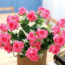 조아트 조화 성묘꽃 12대 컬장미 3p, 핑크