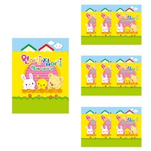 유니아트 일일 연락장 스프링 원이랑 집이랑, 혼합색상, 10개