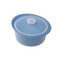 보른하르트 프리미엄 실리콘 계란 찜기 중, 1개, 스카이블루