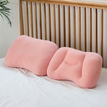 조우니 동안 에어볼 베개 + 커버 + 세탁망, 인디핑크