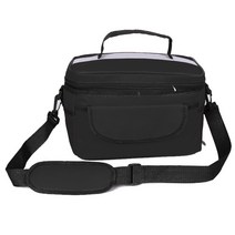 마켓감성 어깨끈 포켓 보냉백, black