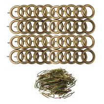 썬데코 25mm용 커튼링 40p + 핀 40p, 골드블랙, 1세트